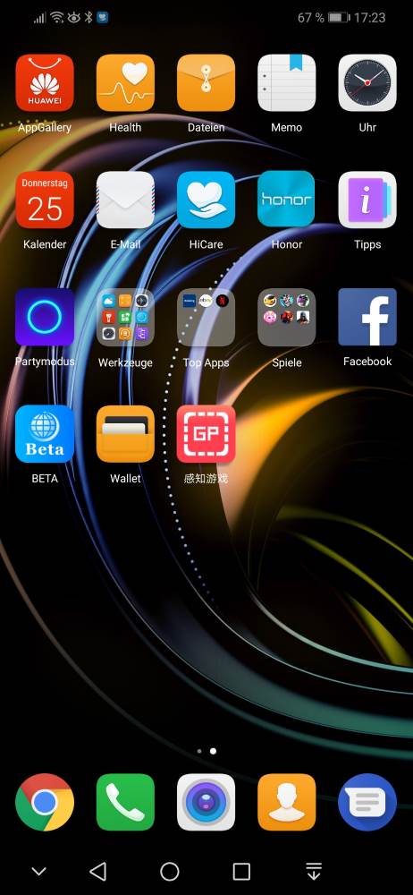 honor Play Homescreen